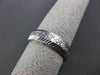 ANTIQUE 14KT WHITE GOLD 3D FLORAL FILIGREE WEDDING ANNIVERSARY RING 5mm #18934