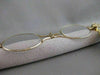 ANTIQUE .20CT OLD MINE DIAMOND 14KT Y GOLD FILIGREE LORGNETT OPERA GLASSES #2543