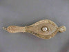 ANTIQUE .20CT OLD MINE DIAMOND 14KT Y GOLD FILIGREE LORGNETT OPERA GLASSES #2543