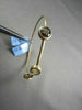 ANTIQUE HAMMER LOOK 3.92CT SMOKY TOPAZ & CITRINE 14KT YELLOW GOLD BANGLE !!!!