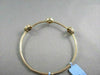 ANTIQUE HAMMER LOOK 3.92CT SMOKY TOPAZ & CITRINE 14KT YELLOW GOLD BANGLE !!!!
