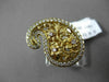 ANTIQUE LARGE .59CT DIAMOND 18KT YELLOW GOLD FLORAL FILIGREE FUN COCKTAIL RING