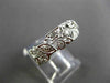 ANTIQUE OLD MINE DIAMOND PLATINUM FLORAL ETERNITY WEDDING ANNIVERSARY RING #3280