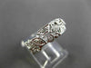 ANTIQUE OLD MINE DIAMOND PLATINUM FLORAL ETERNITY WEDDING ANNIVERSARY RING #3280