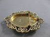 ANTIQUE ART NOUVEAU DIAMOND RUBY 14K GOLD LADY CAMEO FILIGREE PIN PENDANT #21228