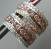 WIDE 1.58CT WHITE & PINK DIAMOND 18KT WHITE & ROSE GOLD 3D HEART HUGGIE EARRINGS