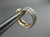 WIDE 1.58CT WHITE & PINK DIAMOND 18KT WHITE & ROSE GOLD 3D HEART HUGGIE EARRINGS