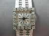 ANTIQUE .45CT OLD MINE DIAMOND 18KT WHITE GOLD FORTIS 17 JEWELS WATCH #18918