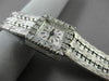 ANTIQUE .45CT OLD MINE DIAMOND 18KT WHITE GOLD FORTIS 17 JEWELS WATCH #18918
