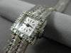ANTIQUE .45CT OLD MINE DIAMOND 18KT WHITE GOLD FORTIS 17 JEWELS WATCH #18918