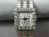 ANTIQUE .45CT OLD MINE DIAMOND 18KT WHITE GOLD FORTIS 17 JEWELS WATCH #18918