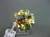 ANTIQUE 1.04CT MULTI DIAMONDS & AAA GEMSTONES 18K YELLOW GOLD FLOATING FROG RING