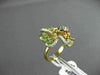 ANTIQUE 1.04CT MULTI DIAMONDS & AAA GEMSTONES 18K YELLOW GOLD FLOATING FROG RING