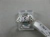ANTIQUE .15CT OLD MINE DIAMOND 18KT WHITE GOLD 3D SOLITAIRE ENGAGEMENT RING 2128