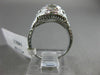 ANTIQUE .15CT OLD MINE DIAMOND 18KT WHITE GOLD 3D SOLITAIRE ENGAGEMENT RING 2128
