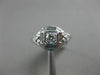 ANTIQUE .15CT OLD MINE DIAMOND 18KT WHITE GOLD 3D SOLITAIRE ENGAGEMENT RING 2128