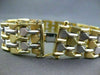 ANTIQUE WIDE 14KT WHITE & YELLOW GOLD PYRAMID LINK DESIGN BRACELET STUNNING 1455