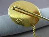 ANTIQUE LARGE AAA JADE 18KT YELLOW GOLD HANDCRAFTED LADY CAMEO LAPEL PIN #22528