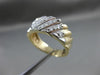 ANTIQUE .32CT OLD MINE DIAMOND 14KT 2 TONE GOLD WEDDING ANNIVERSARY RING #17243