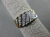 ANTIQUE .32CT OLD MINE DIAMOND 14KT 2 TONE GOLD WEDDING ANNIVERSARY RING #17243