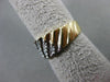 ANTIQUE .32CT OLD MINE DIAMOND 14KT 2 TONE GOLD WEDDING ANNIVERSARY RING #17243