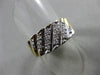 ANTIQUE .32CT OLD MINE DIAMOND 14KT 2 TONE GOLD WEDDING ANNIVERSARY RING #17243
