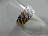ANTIQUE .32CT OLD MINE DIAMOND 14KT 2 TONE GOLD WEDDING ANNIVERSARY RING #17243