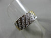 ANTIQUE .32CT OLD MINE DIAMOND 14KT 2 TONE GOLD WEDDING ANNIVERSARY RING #17243