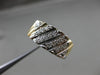 ANTIQUE .32CT OLD MINE DIAMOND 14KT 2 TONE GOLD WEDDING ANNIVERSARY RING #17243