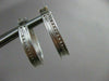 ESTATE WIDE .50CT DIAMOND HOOPS 14KT WHITE GOLD EARRINGS F/G VVS BEAUTIFUL #1439
