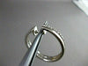 ESTATE WIDE .50CT DIAMOND HOOPS 14KT WHITE GOLD EARRINGS F/G VVS BEAUTIFUL #1439