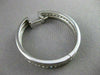 ESTATE WIDE .50CT DIAMOND HOOPS 14KT WHITE GOLD EARRINGS F/G VVS BEAUTIFUL #1439