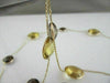ANTIQUE LONG 125CT SMOKY TOPAZ CITRINE 14K Y NECKLACE