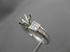 ESTATE .36CT DIAMOND 14KT WHITE GOLD SIX PRONG SEMI MOUNT ENGAGEMENT RING #16091
