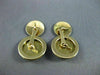 ANTIQUE LARGE DIAMOND 18KT 2TONE GOLD ROUND ETOILE DOUBLE SIDED CUFF LINKS 21204