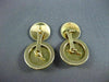ANTIQUE LARGE DIAMOND 18KT 2TONE GOLD ROUND ETOILE DOUBLE SIDED CUFF LINKS 21204