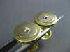 ANTIQUE LARGE DIAMOND 18KT 2TONE GOLD ROUND ETOILE DOUBLE SIDED CUFF LINKS 21204