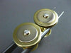 ANTIQUE LARGE DIAMOND 18KT 2TONE GOLD ROUND ETOILE DOUBLE SIDED CUFF LINKS 21204