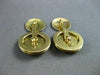 ANTIQUE LARGE DIAMOND 18KT 2TONE GOLD ROUND ETOILE DOUBLE SIDED CUFF LINKS 21204