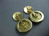 ANTIQUE LARGE DIAMOND 18KT 2TONE GOLD ROUND ETOILE DOUBLE SIDED CUFF LINKS 21204