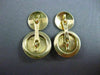 ANTIQUE LARGE DIAMOND 18KT 2TONE GOLD ROUND ETOILE DOUBLE SIDED CUFF LINKS 21204