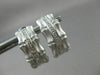 ESTATE .10CT DIAMOND 14KT WHITE GOLD BAMBOO DESIGN CLIP ON EARRINGS #21694