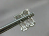 ESTATE .10CT DIAMOND 14KT WHITE GOLD BAMBOO DESIGN CLIP ON EARRINGS #21694