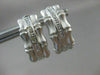 ESTATE .10CT DIAMOND 14KT WHITE GOLD BAMBOO DESIGN CLIP ON EARRINGS #21694