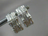 ESTATE .10CT DIAMOND 14KT WHITE GOLD BAMBOO DESIGN CLIP ON EARRINGS #21694
