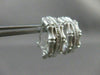 ESTATE .10CT DIAMOND 14KT WHITE GOLD BAMBOO DESIGN CLIP ON EARRINGS #21694