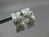 ESTATE .10CT DIAMOND 14KT WHITE GOLD BAMBOO DESIGN CLIP ON EARRINGS #21694