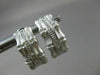 ESTATE .10CT DIAMOND 14KT WHITE GOLD BAMBOO DESIGN CLIP ON EARRINGS #21694