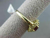 ANTIQUE 1.05CT DIAMOND & AAA RUBY 14KT YELLOW GOLD CLUSTER ENGAGEMENT RING
