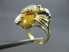 ANTIQUE LARGE MULTI GEM 14KT YELLOW GOLD FLOWER RING ONE OF A KIND!! #2745